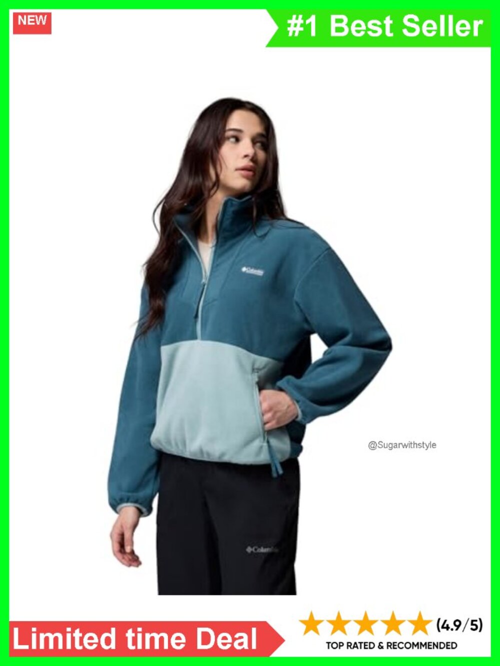 Women's Sequoia Grove 1/2 Zip Fleece Pullover Recycled Polyester - Picture 2 of 3